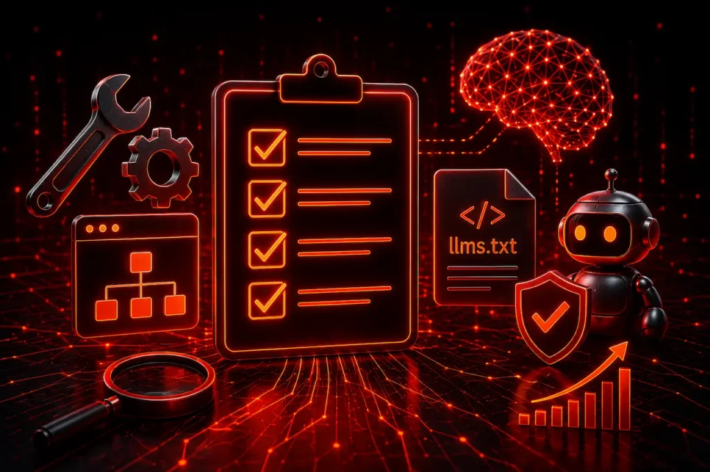 Technical SEO & GEO Checklist (2025): Tools, Sitemaps, llms.txt & AI Readiness