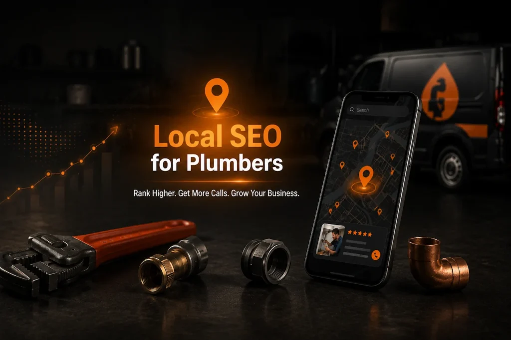 Local SEO for plumbers with Google Maps optimization, plumbing business growth strategy, and mobile search visibility