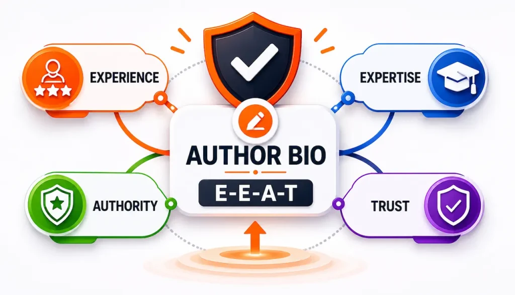 author bio seo eeat example 2026