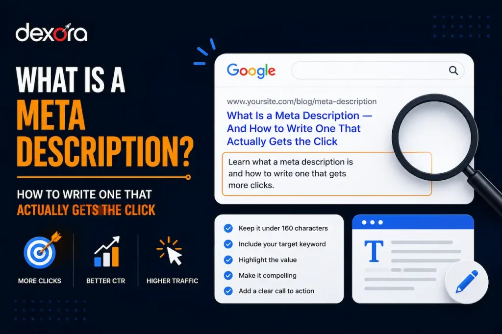 good vs bad meta description example seo click through rate