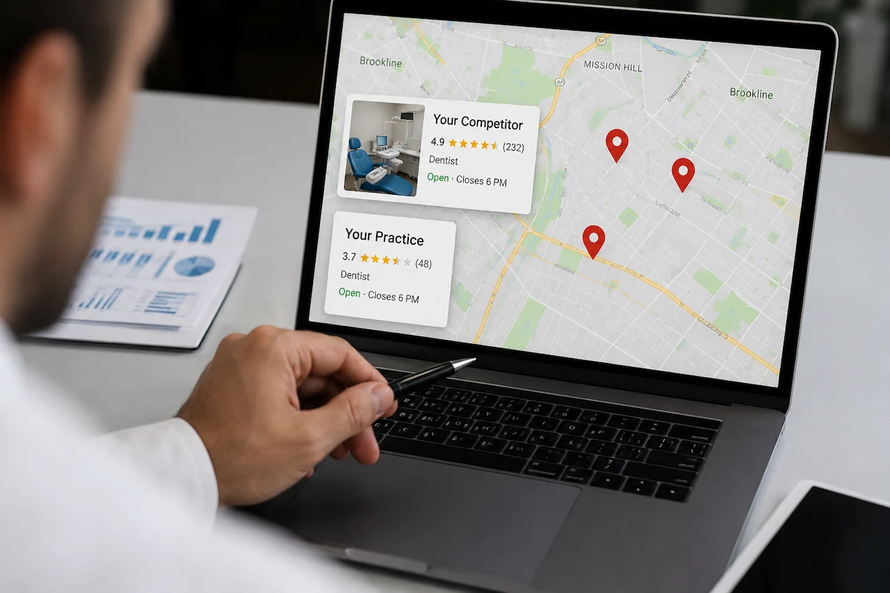 The dental practice three streets away is getting your patients. Not because they are better Because Google trusts them more
