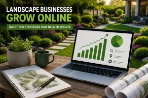 Landscaping SEO services with organic traffic growth, local search optimization, and digital marketing strategy for landscaping businesses.