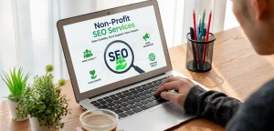 Non-profit SEO services with search visibility, donor growth, community outreach, and digital marketing strategy.