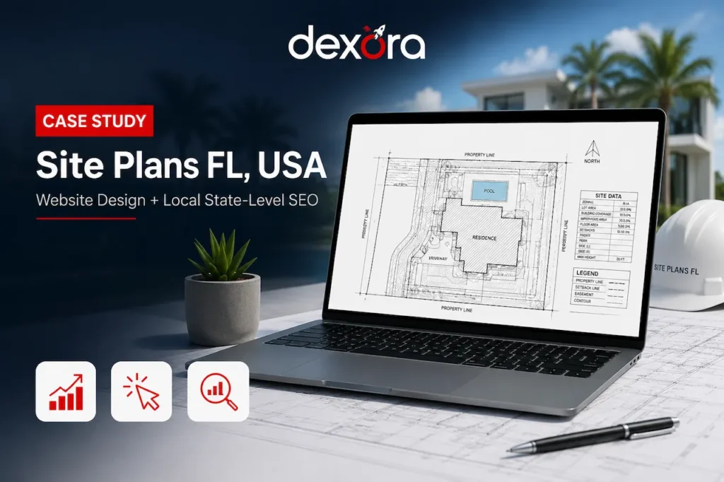 Site Plans FL Florida website design and local SEO case study by Dexora Digital