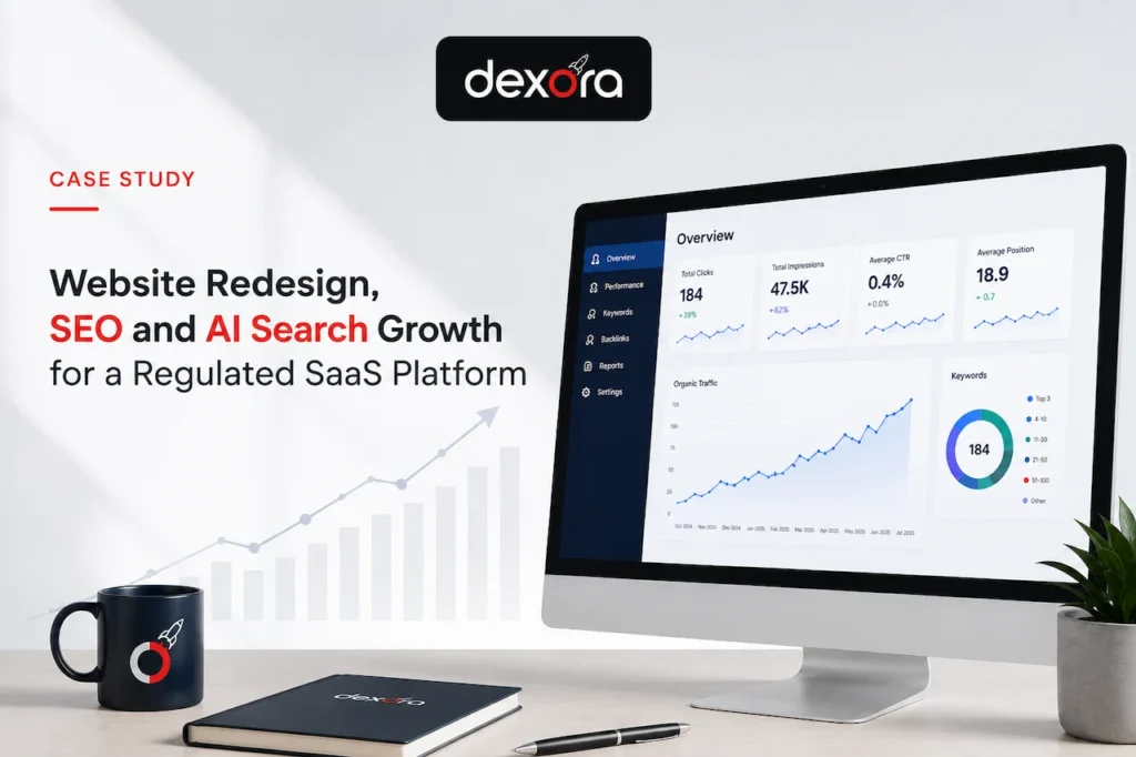 Website Redesign, SEO and AI Search Growth for a Regulated SaaS Platform