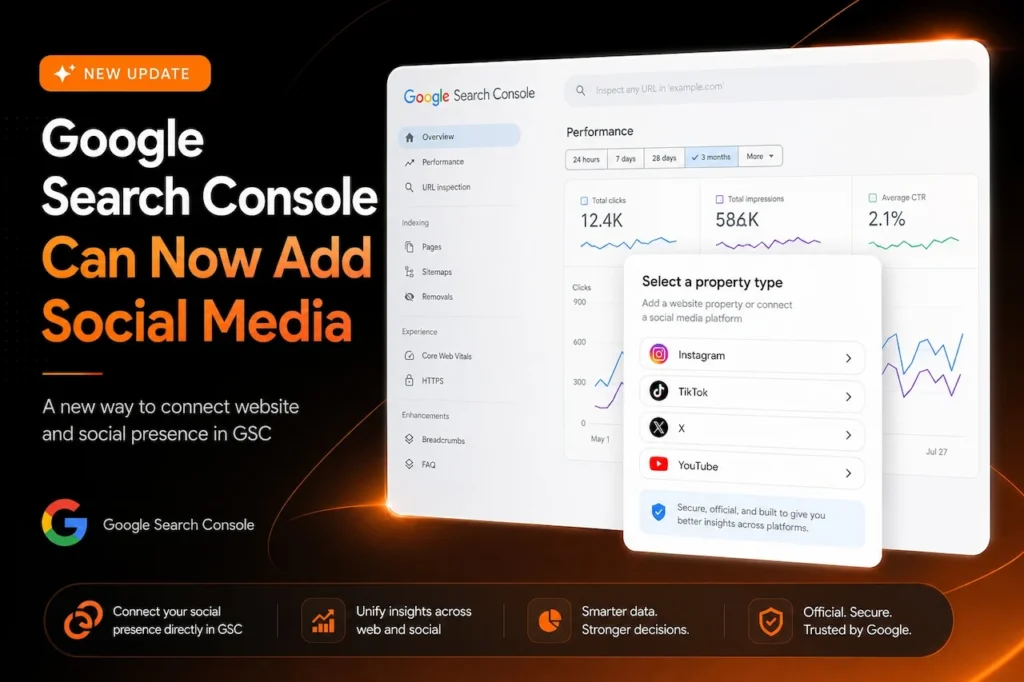 Google Search Console Now Tracks Social Media: Platform Properties Explained (2026)