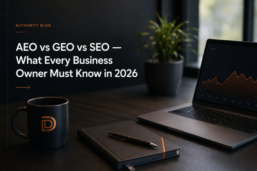 AEO vs GEO vs SEO — What Every Business Owner Must Know in 2026