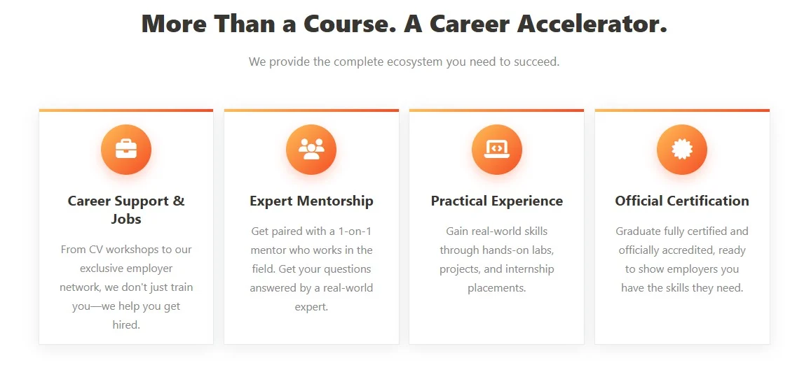 Exemplify Training website design, screen 2