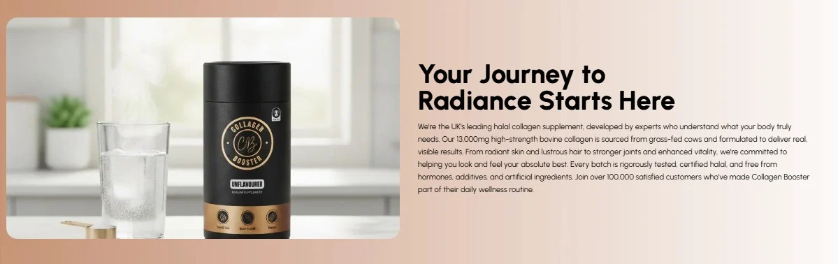 Collagen Booster website design, screen 2