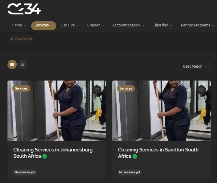 Concierge 234 website design, screen 9