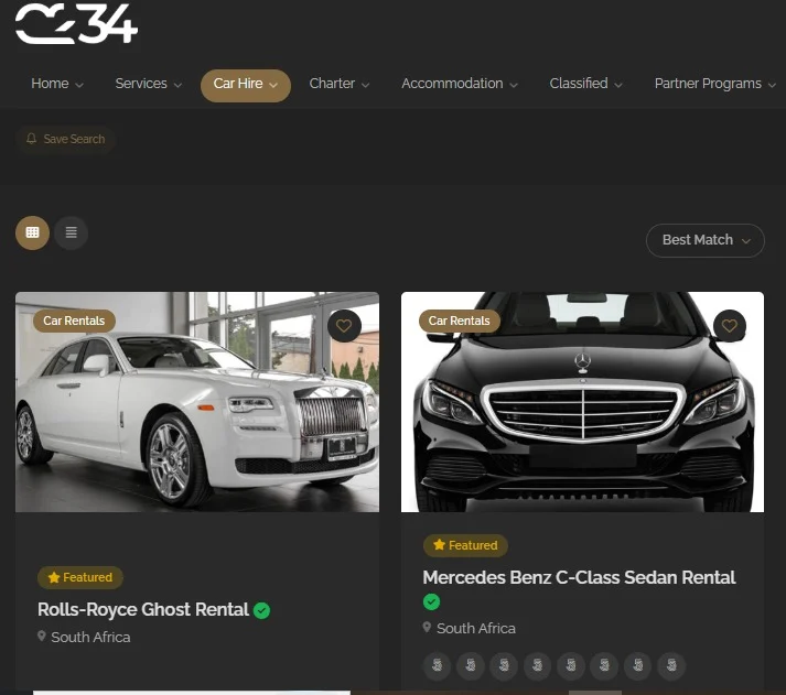 Concierge 234 website design, screen 6