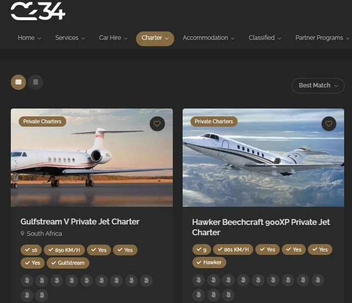 Concierge 234 website design, screen 8