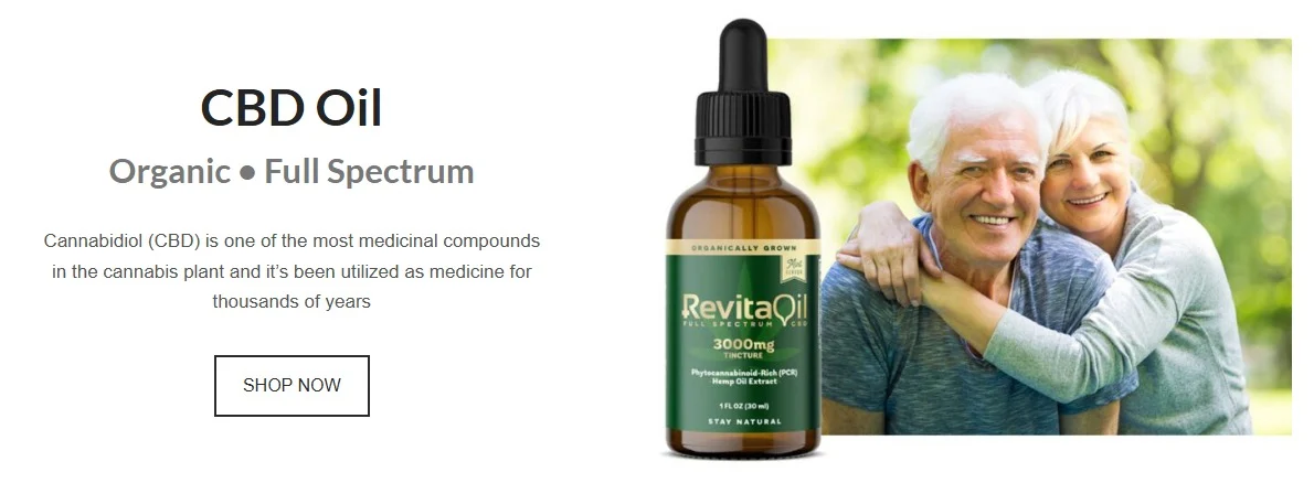 Revita Oil website design, screen 3