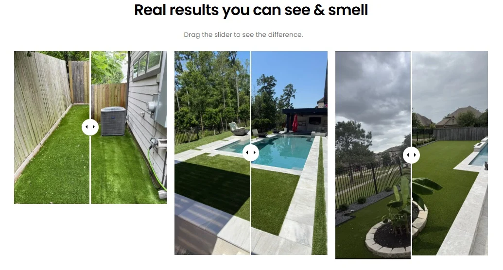 Doggy Turf Detox website design, screen 3