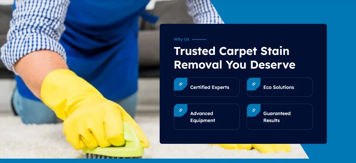 Hero Carpet Cleaning website design, screen 3