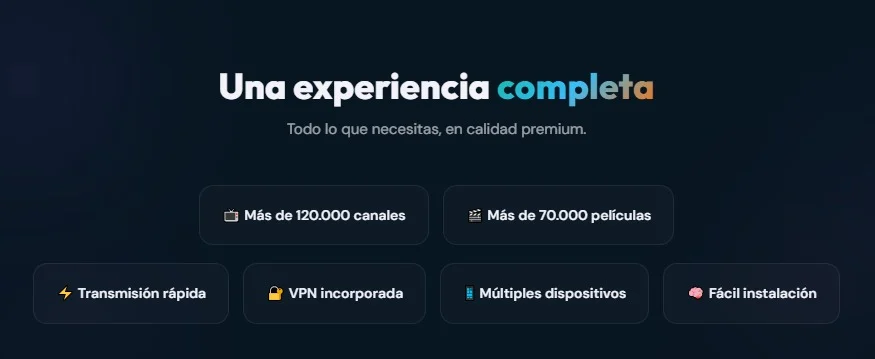 TVDeLujo website design, screen 5