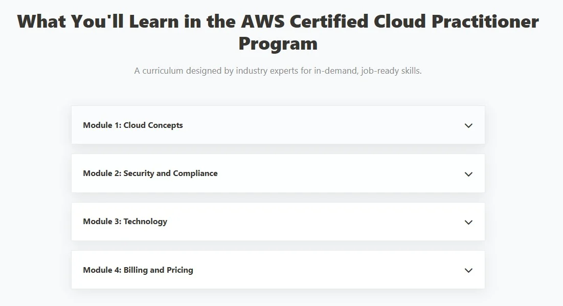 Exemplify Training website design, screen 4