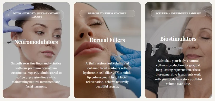 Apres Beauty and Wellness website design, screen 4