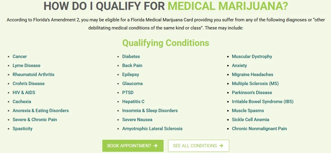 My Florida Green website design, screen 4