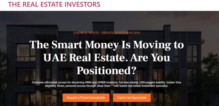 The Real Estate Investors property investment website design