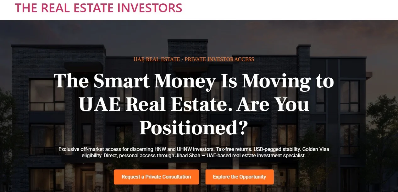 The Real Estate Investors property investment website design