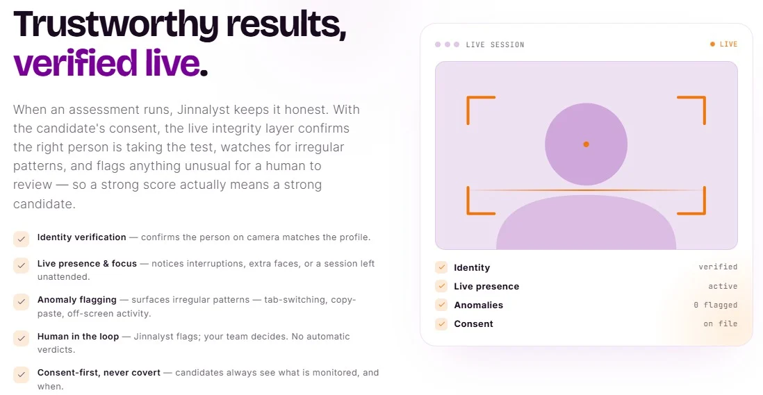 Jinnalyst website design, screen 4