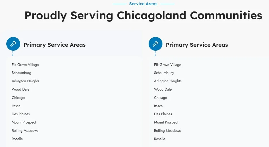 Hero Carpet Cleaning website design, screen 5