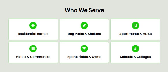 Doggy Turf Detox website design, screen 5