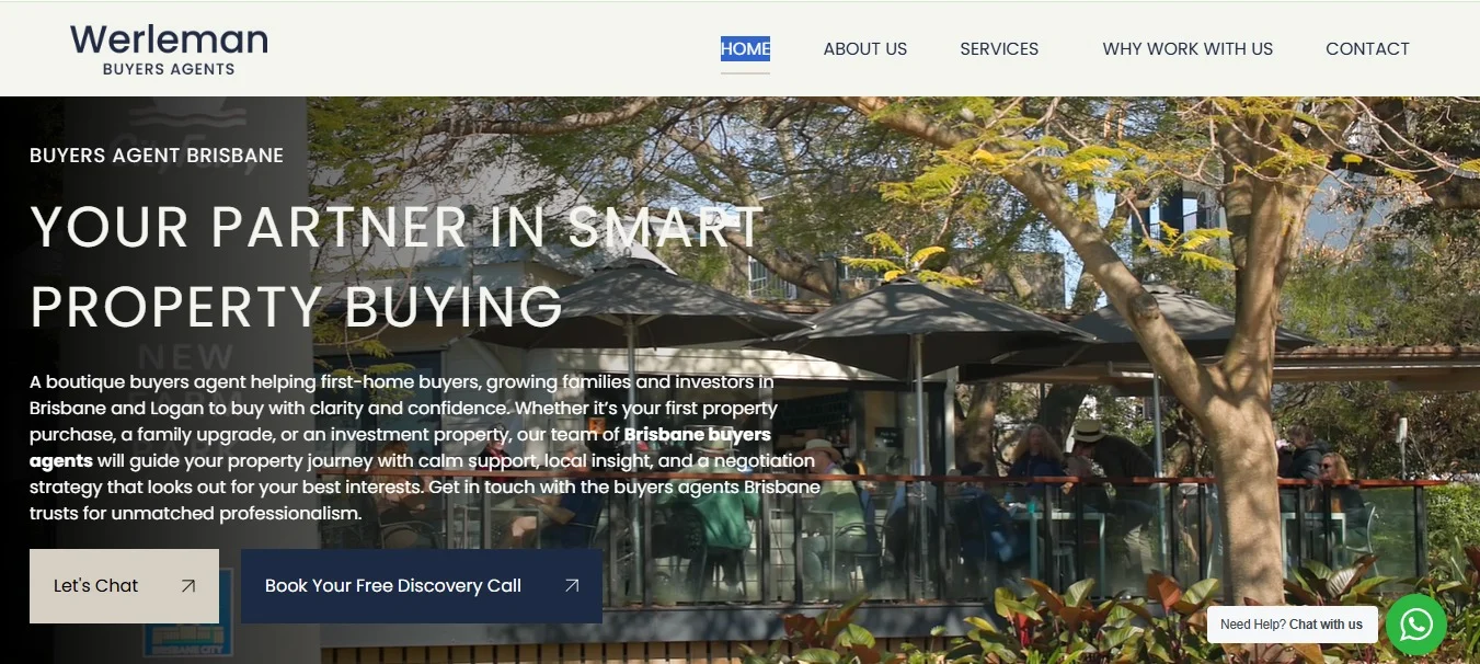 Werleman Property Brisbane property buying service landing page