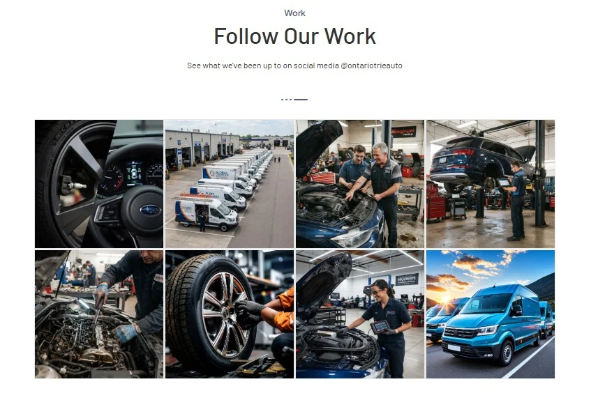 Tire Services Website website design, screen 6