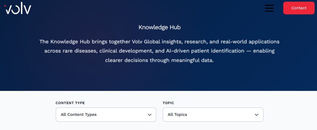Volv Global — Technology Knowledge Hub Website Section