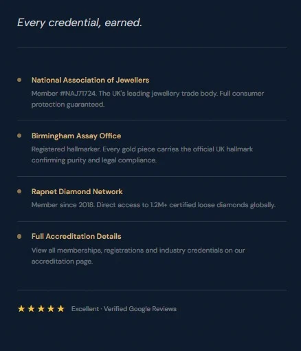 Hispek Diamonds website design, screen 6