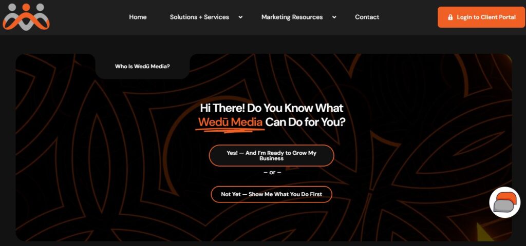 Wedu Media — Media & Marketing Website Design
