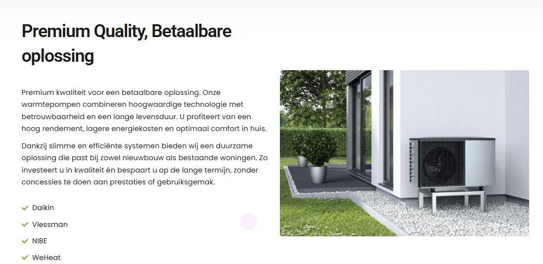 Dura Groep website design, screen 4