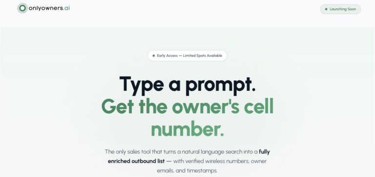 OnlyOwners.ai AI platform website design and technology interface