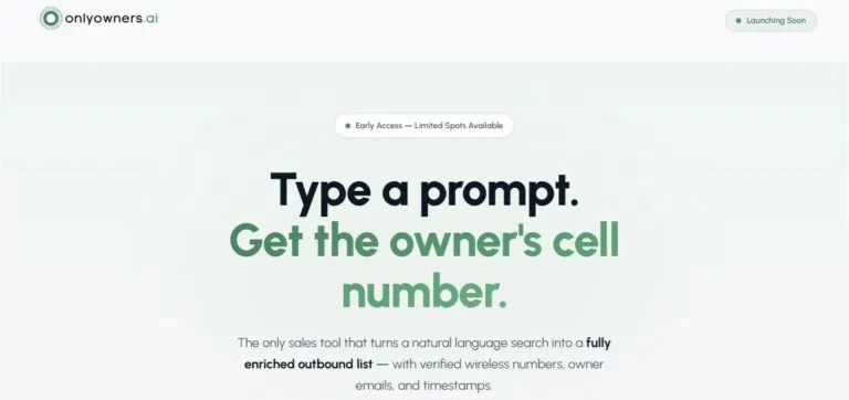OnlyOwners.ai — AI Platform Website Design