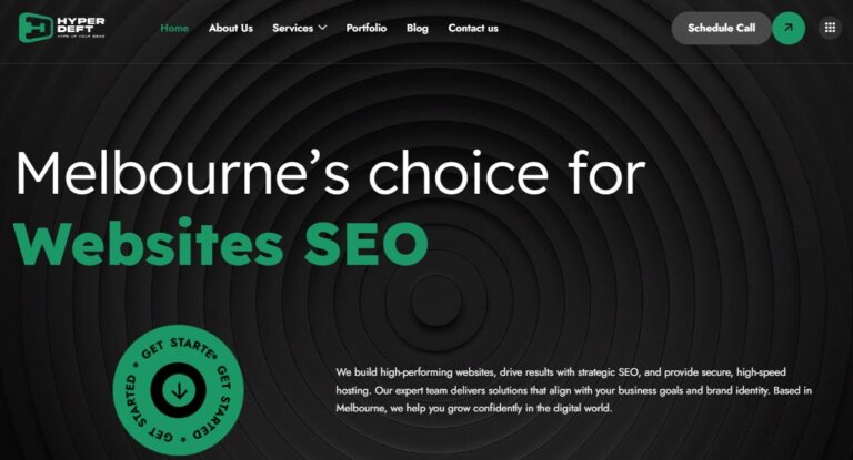 Hyperdeft Australian technology company WordPress website design