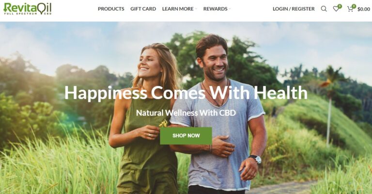 Revita Oil health and beauty product WordPress eCommerce website design