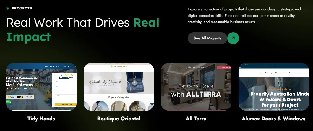 Hyperdeft website design, screen 8