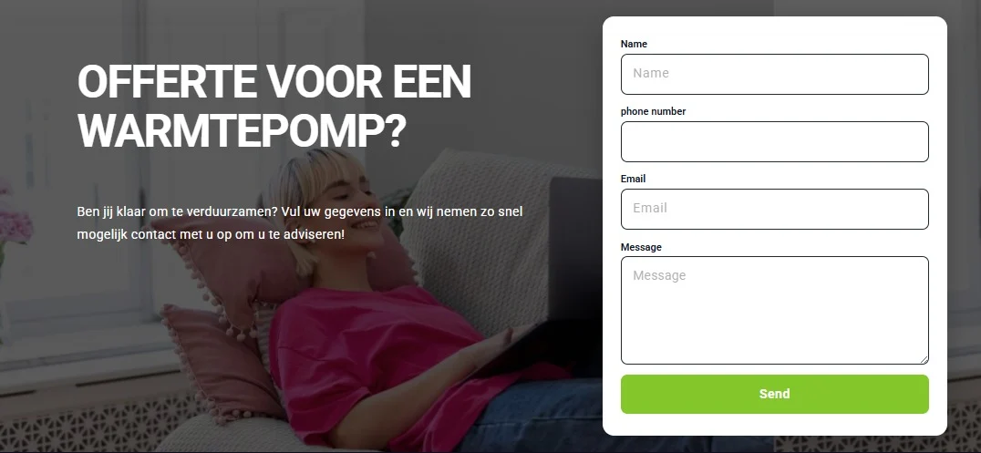 Dura Groep website design, screen 3