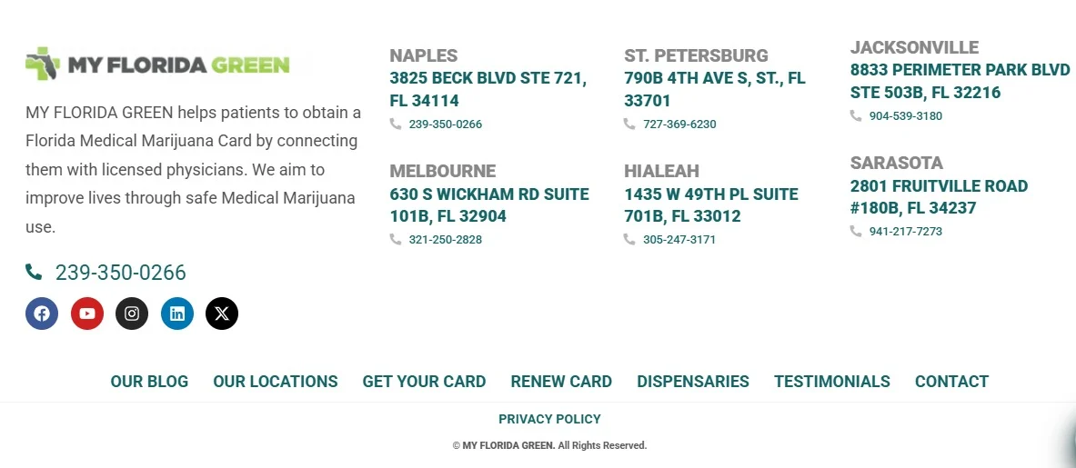 My Florida Green website design, screen 9
