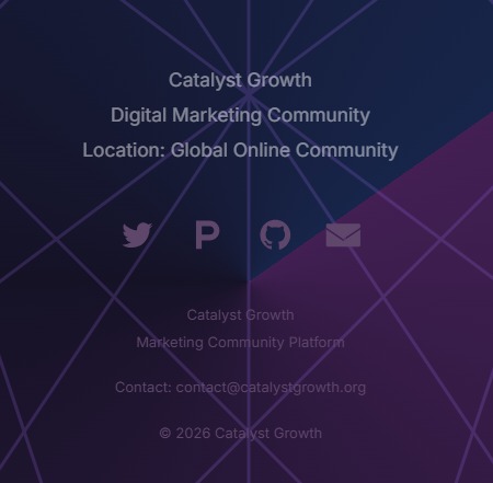 Catalyst Growth Community website design, screen 8