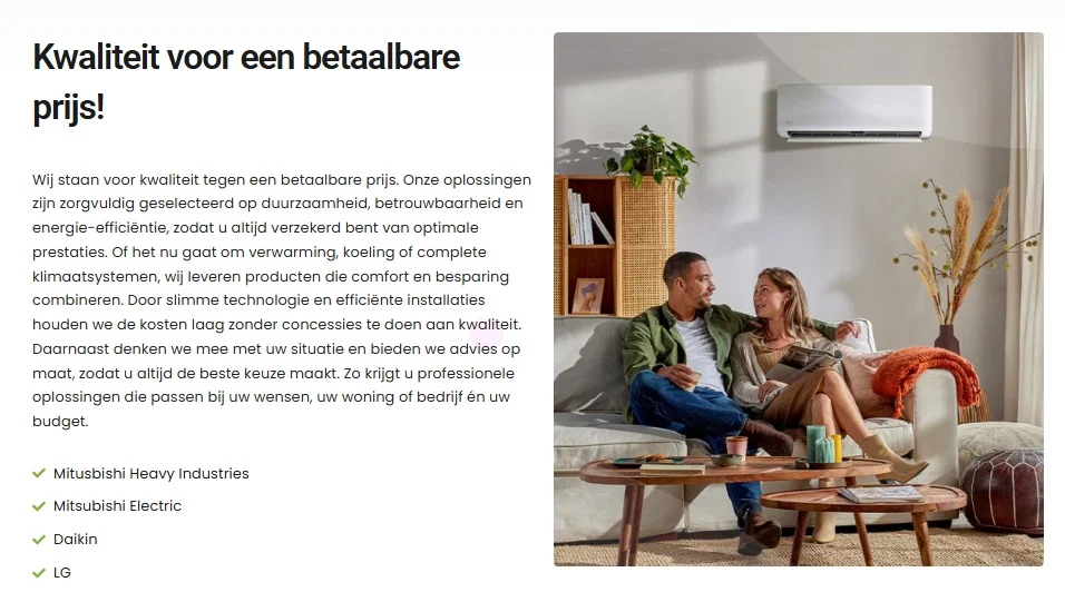 Dura Groep website design, screen 7