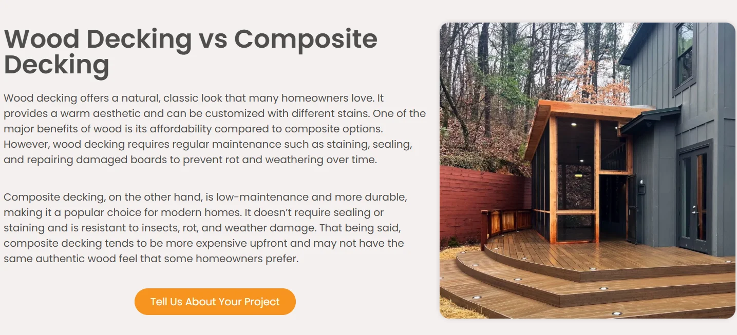 Home Repair Service (HRS) website design, screen 2