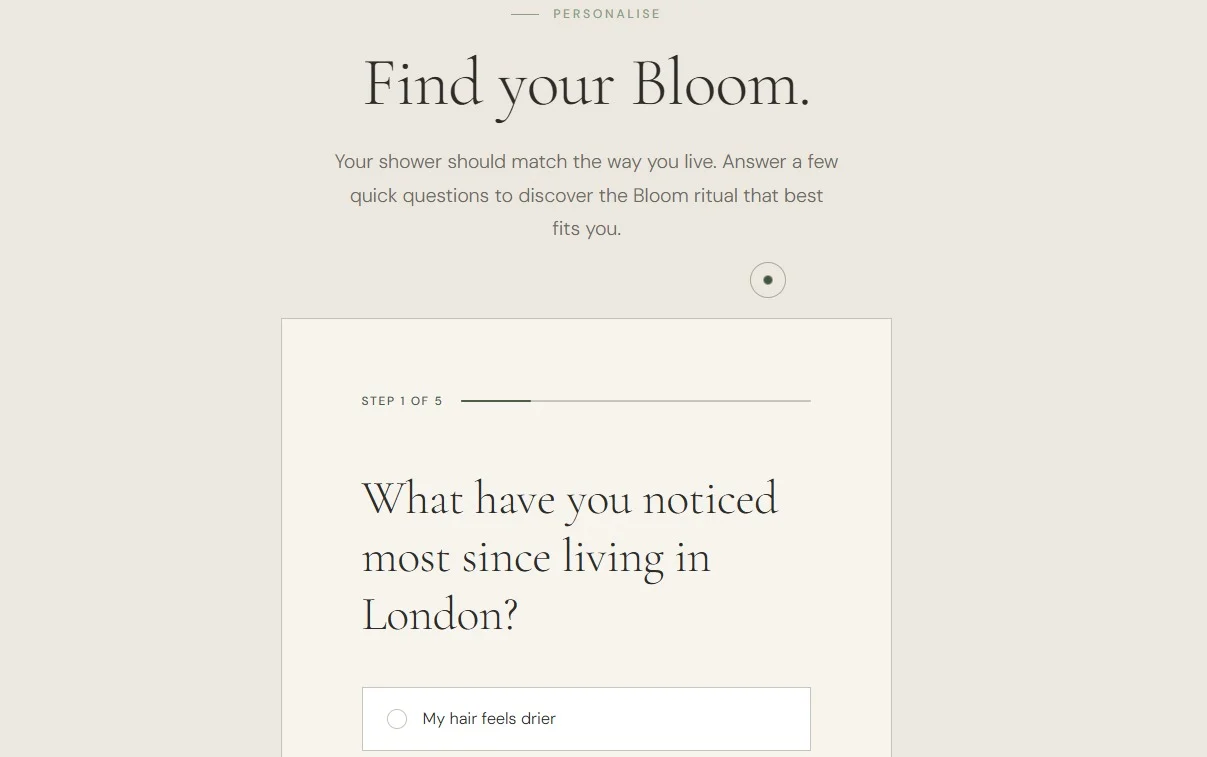 Stilla London website design, screen 5