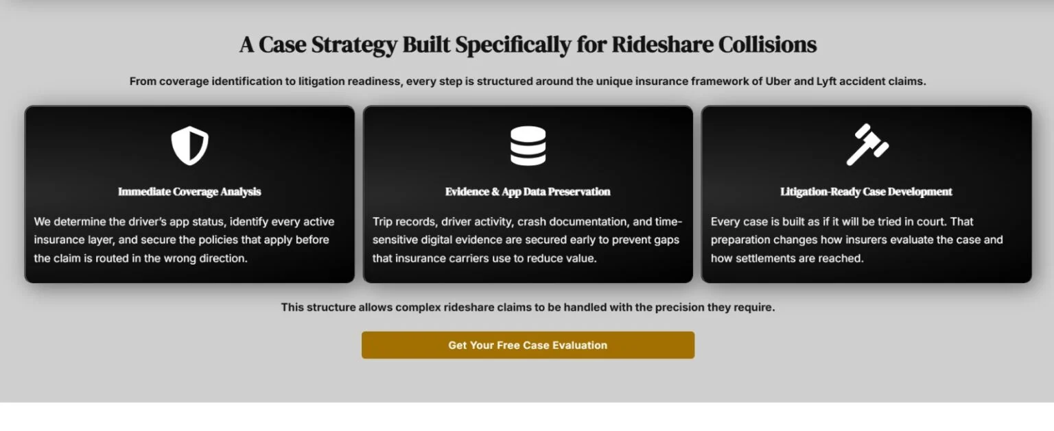 SoCal Crash Law website design, screen 3