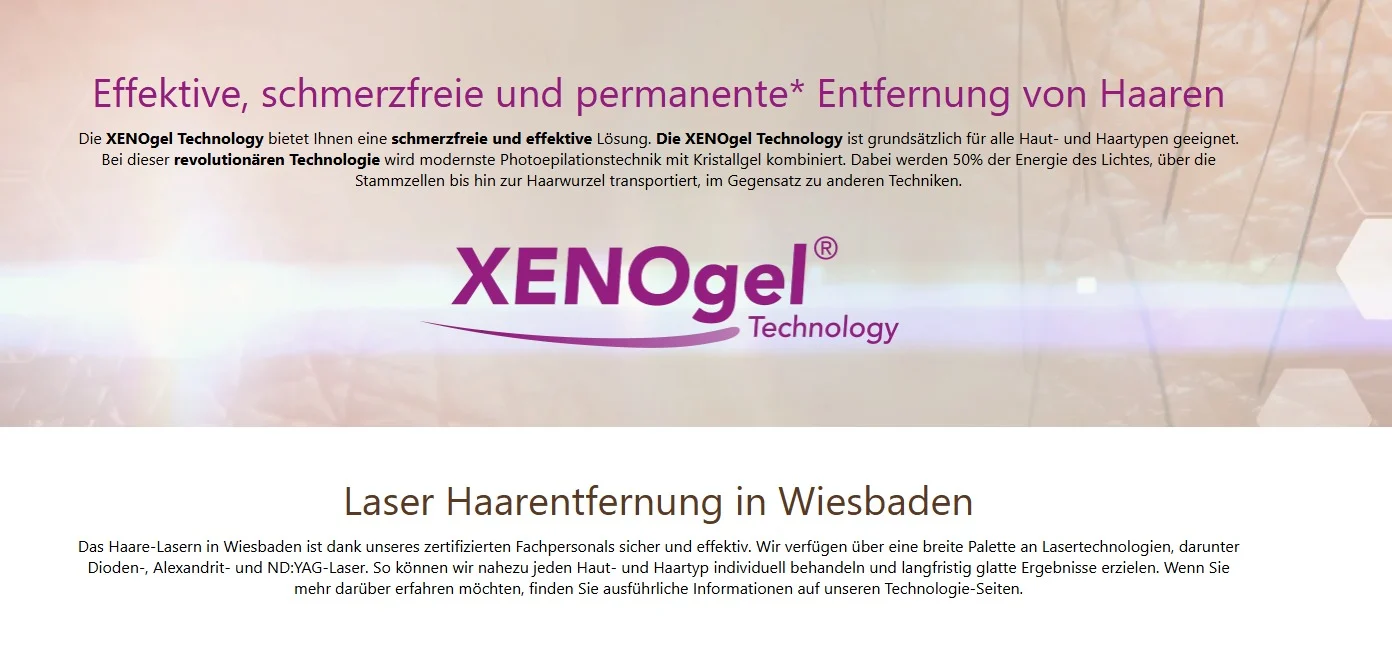 Haarfreiheit Wiesbaden website design, screen 6