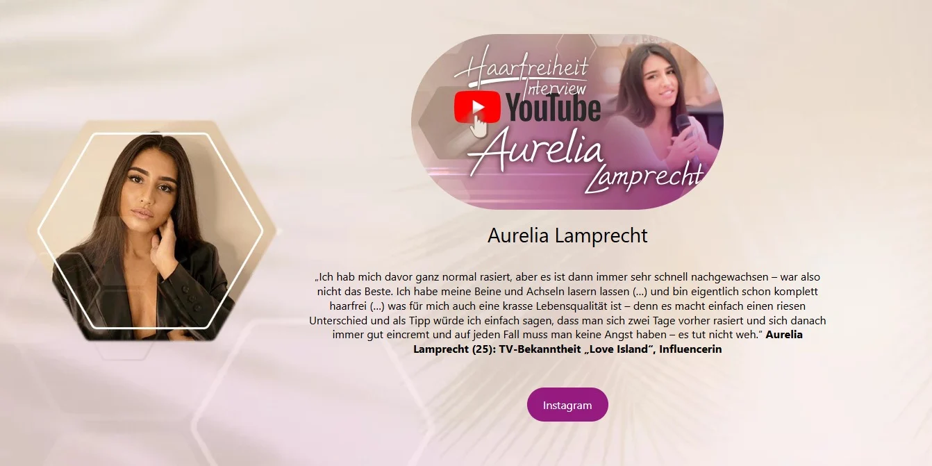 Haarfreiheit Wiesbaden website design, screen 8