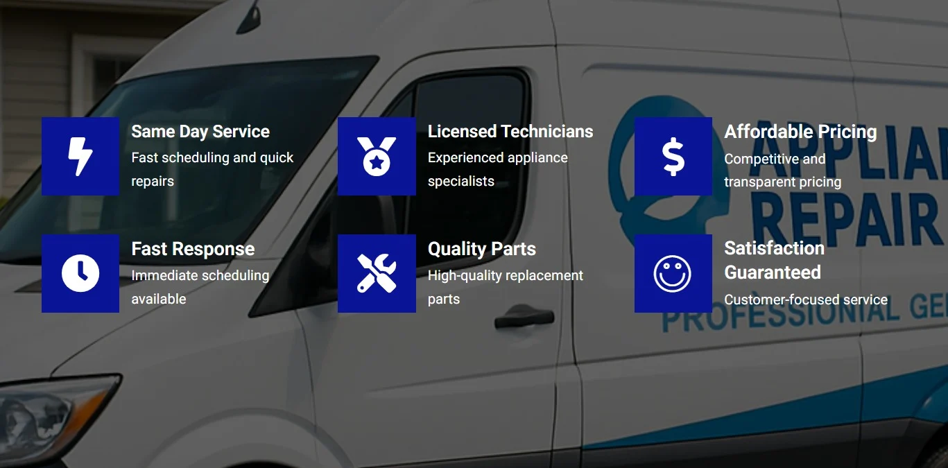 Local Appliance Repairman website design, screen 5