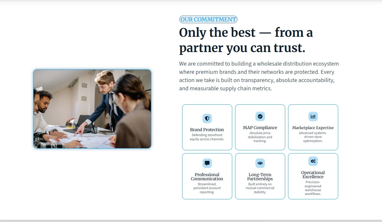 Sabre Stone website design, screen 6